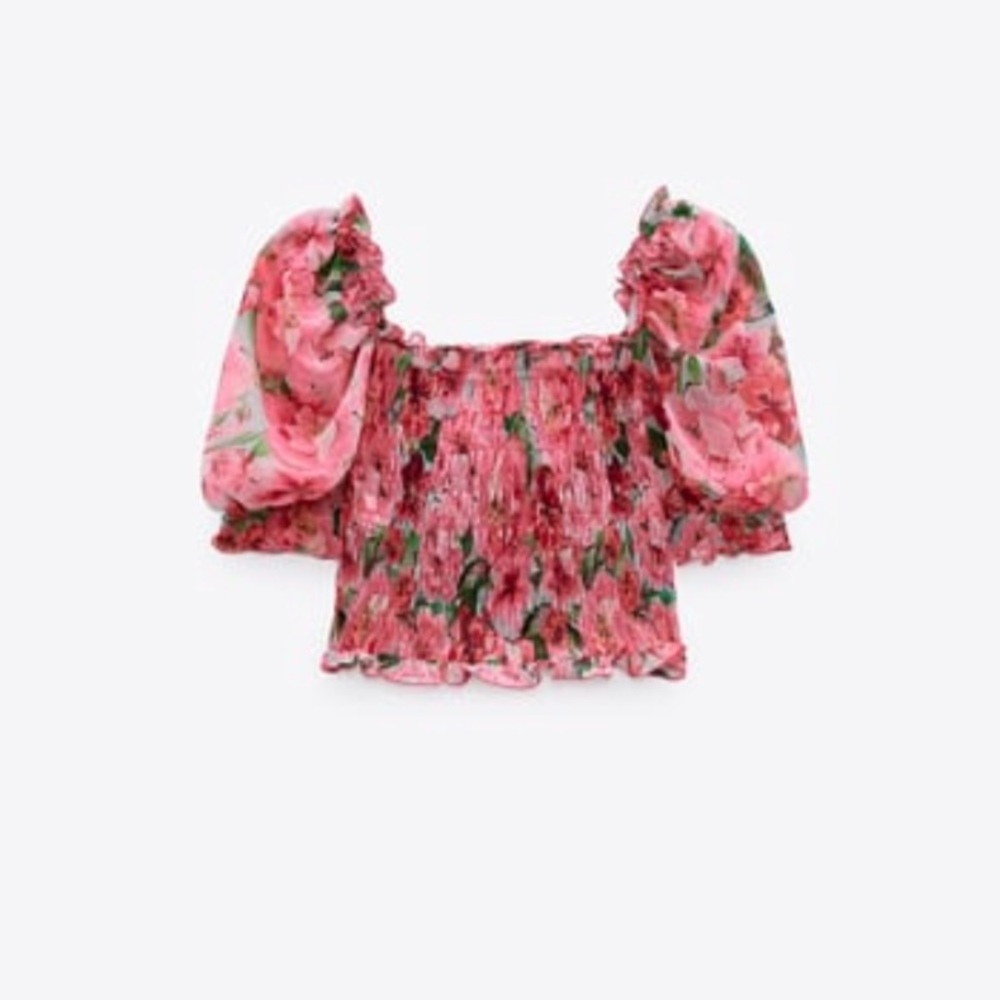 STRETCHY PRINT TOP